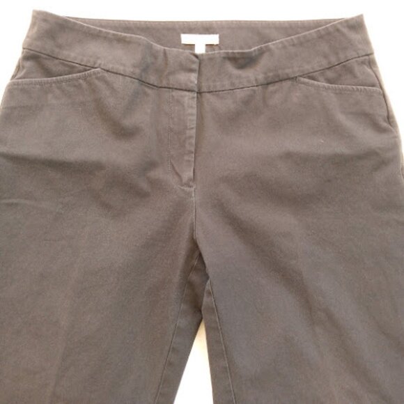 EILEEN FISHER Organic Cotton Navy Classic Straight Leg Relaxed Fit Womens Pant S - Picture 4 of 15